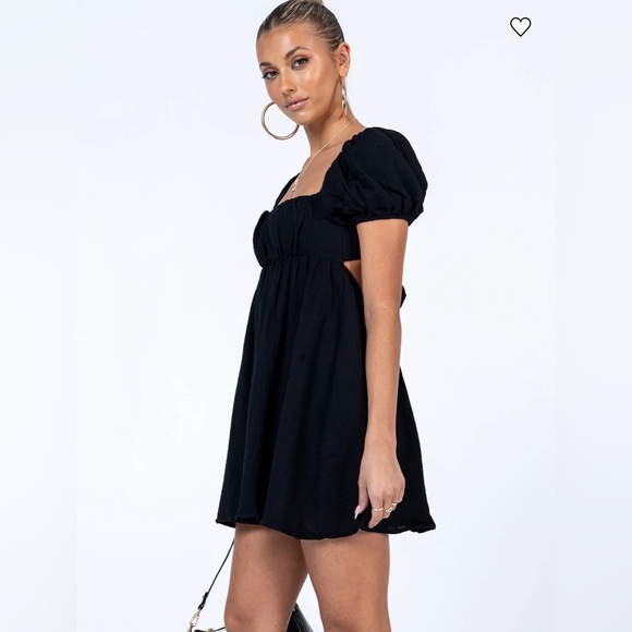 Princess Polly Let's Dance Mini Dress Black - Picture 4 of 8